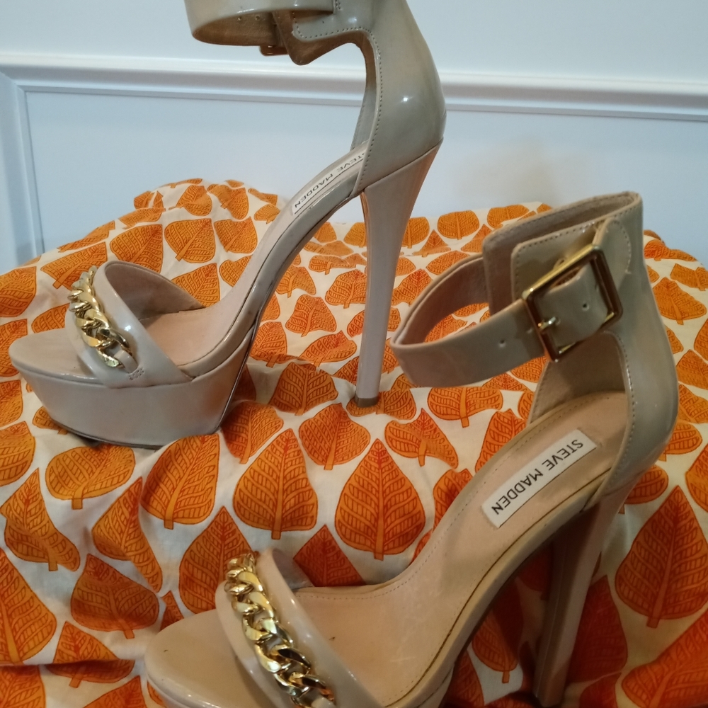 Steve Madden Fable platform sandals Pale Pink 9M - Picture 3 of 3